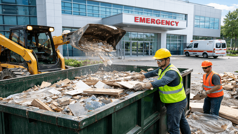 Planning Debris Removal for Medical and Healthcare Facility Builds